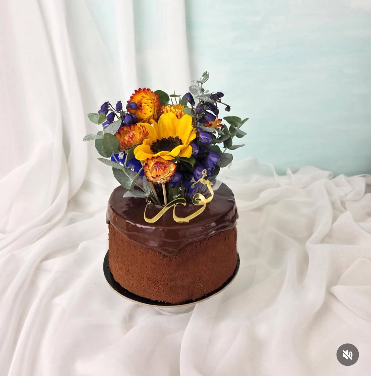Chiffon Cakes With Flowers